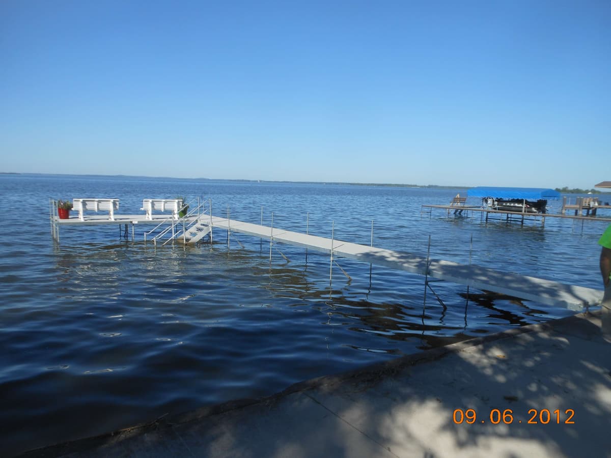Completed dock installation September 2012